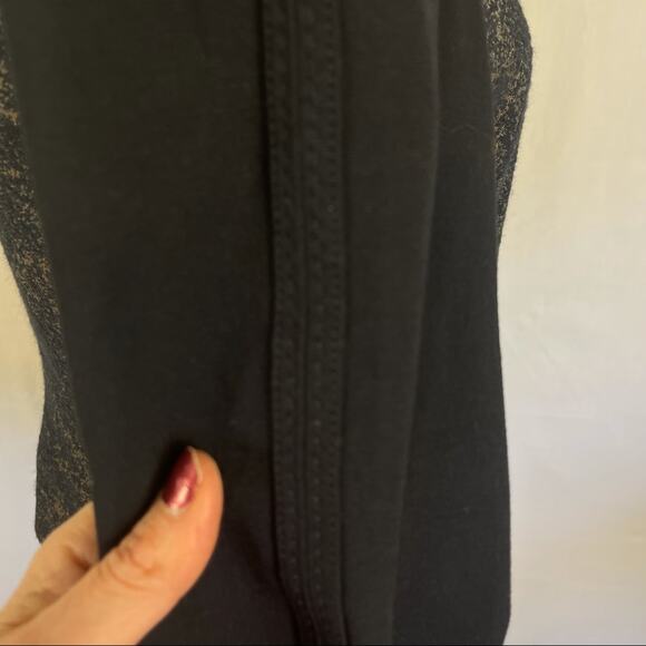 Worth Navy and Shimmering Gold Fringed Button Front Jacket Size 6 - Picture 8 of 9